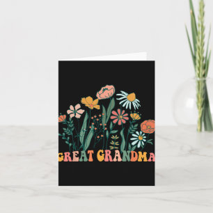 Carte Nouvelle arrière-grand-mère Wildflower Premier Ann