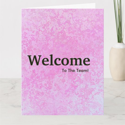 Carte Nouvelle bienvenue aux employés (Devant)