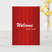 Carte Nouvelle bienvenue aux employés (Fleur jaune)