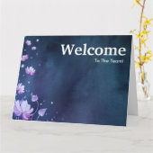 Carte Nouvelle bienvenue aux employés (Fleur jaune)