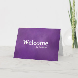 Carte Nouvelle bienvenue aux employés