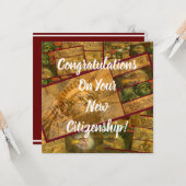 Carte Nouvelle citoyenneté américaine (Devant/Arrière en situation)