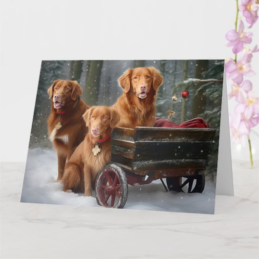 Carte Nouvelle-Écosse Duck Toller Retriever Snowden (Orchidée)