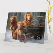 Carte Nouvelle-Écosse Duck Toller Retriever Snowden (Fleur jaune)