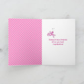 Carte Nouvelle Empreintes Fille Bébé Sur Blanc (Intérieur)