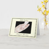 Carte Nouvelle grand-mère (Fleur jaune)