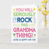 Carte Nouvelle grand-mère Félicitations, tu vas assurer  (Fleur jaune)