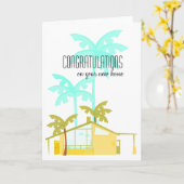 Carte Nouvelle maison dans les paumes (Fleur jaune)