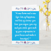 CARTE NOUVELLE MAISON - NOUVEAU DÉBUT DANS VOTRE VIE! CA (Fleur jaune)