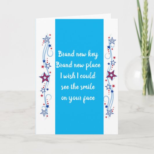 CARTE NOUVELLE MAISON - NOUVEAU DÉBUT DANS VOTRE VIE! CA (Devant)