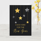 Carte Nouvelle maison Nouvelle adresse dans le nouvel an (Fleur jaune)