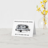 CARTE ****NOUVELLE MAISON SUR LES ROUES**** FÉLICITATION (Fleur jaune)