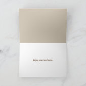 Carte Nouvelle Maison Vache Hereford avec lunettes de so (Intérieur)