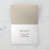 Carte Nouvelle Maison Vache Hereford avec lunettes de so (Intérieur)