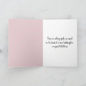 Carte Nouvelle marraine Félicitations (Intérieur)