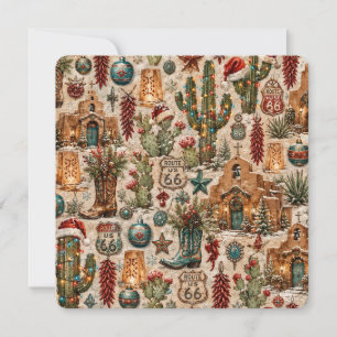Carte Nouvelle-Mexique Route 66 Noël