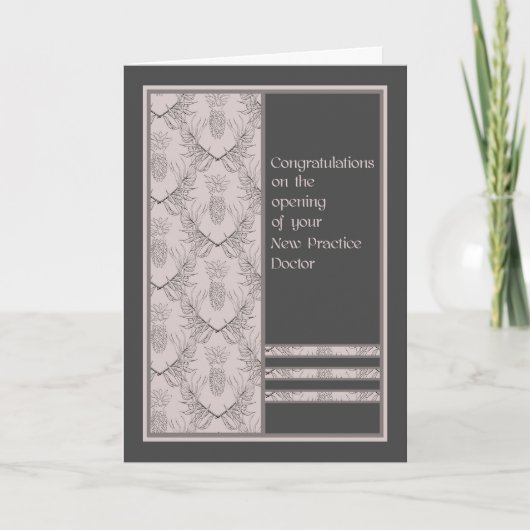 Carte Nouvelle ouverture de pratique pour docteur Card (Devant)