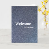 Carte Nouvelle Parties scintillant Gold d'accueil des em (Fleur jaune)