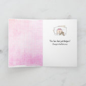 Carte Nouvelle petite-fille (Intérieur)