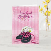 Carte Nouvelle petite-fille (Fleur jaune)