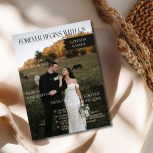 Carte Nouvelle Photo Magazine Couverture Forever Commenc