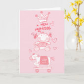 CARTE NOUVELLE PRINCESSE (Fleur jaune)