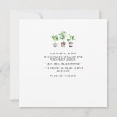 Carte Nouvelle racine plantée Nouvelle adresse Faire-par (Dos)