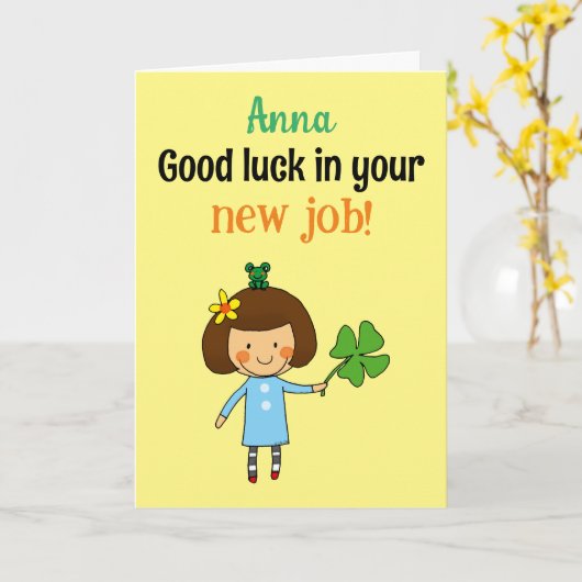 Carte nouvelle tâche (NOM) (Fleur jaune)