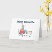 Carte Nouvelle tante de bébé (Fleur jaune)