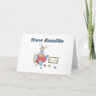 Carte Nouvelle tante - T-shirts et cadeaux d'avion