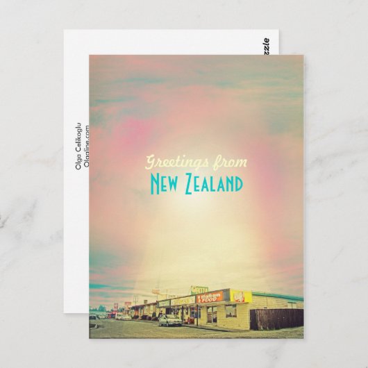 Carte Nouvelle-Zélande (Devant / Derrière)