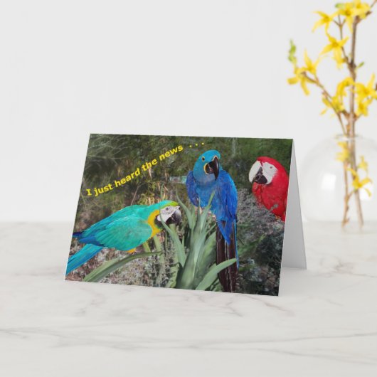 Carte Nouvelles d'anniversaire (Fleur jaune)