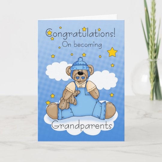 Carte Nouvelles Felicitations De Bebe De Grands Parents Zazzle Be