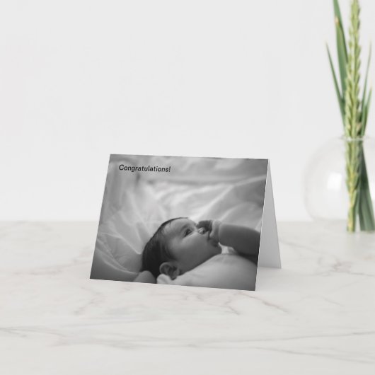 Carte Nouvelles félicitations pour bébé (Devant)