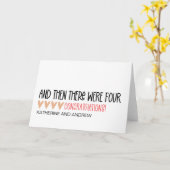 Carte Nouvelles Félicitations Pour Bébé Et Puis Il Y A E (Fleur jaune)