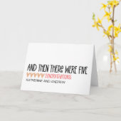 Carte Nouvelles Félicitations Pour Bébé Et Puis Il Y A E (Fleur jaune)