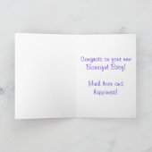 Carte Nouvelles félicitations pour bébés (Intérieur)