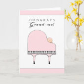 Carte Nouvelles Grandmere Félicitations (Fleur jaune)