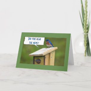 CARTE **NOUVELLES POUR LES 40 ANS** LES OISEAUX CHANTENT