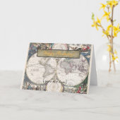 Carte Nova Totius Terrarum Orbis Tabula - joyeux (Fleur jaune)