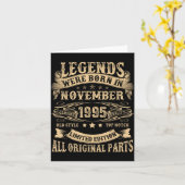 Carte November 1995 30 Year Old Bday For Men 30th Birthd (Fleur jaune)