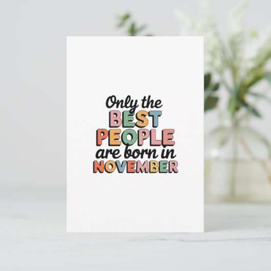 Carte November pride (Debout devant)