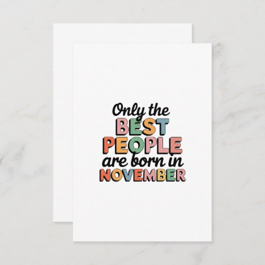 Carte November pride (Devant / Derrière)