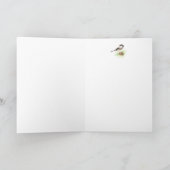 Carte Novembre Anniversaire, Bécasseau, Oiseau (Intérieur)