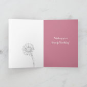 Carte Novembre Anniversaire Mois de naissance Floriograp (Intérieur)