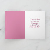 Carte Novembre Fleur de naissance Chrysanthemum Annivers (Intérieur)