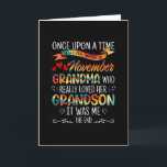 Carte Novembre Grandma Who Really Loved Her Grandsons<br><div class="desc">Novembre Grandma Who Really Loved Her Grandson T-shirt Novembre Birthday Venin For Grandma</div>
