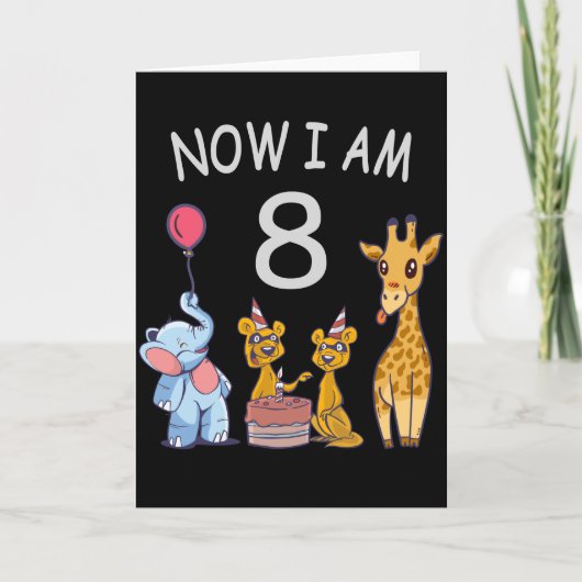 Carte Now I, 8 ans d'âge huit (Devant)