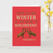 Carte Now is the Winter of Discontent (Fleur jaune)