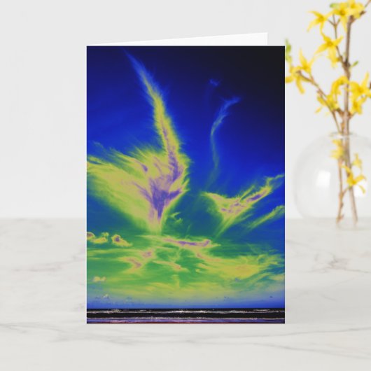 Carte Nuage cirrus (Fleur jaune)